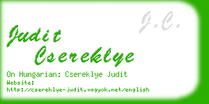 judit csereklye business card